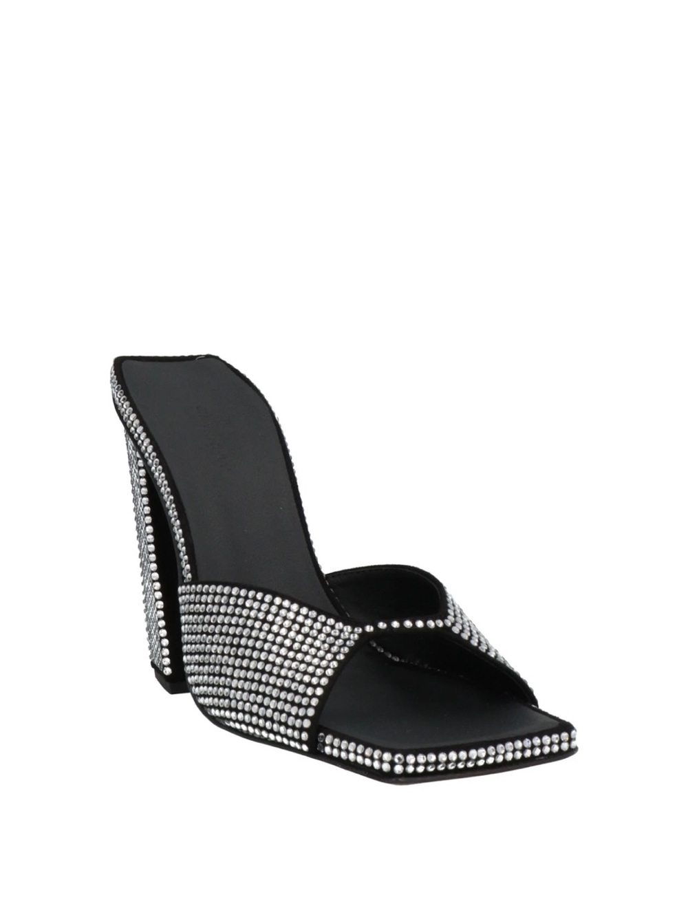 Black Rhinestone Embellished High Heel Mule Gia Borghini brand new